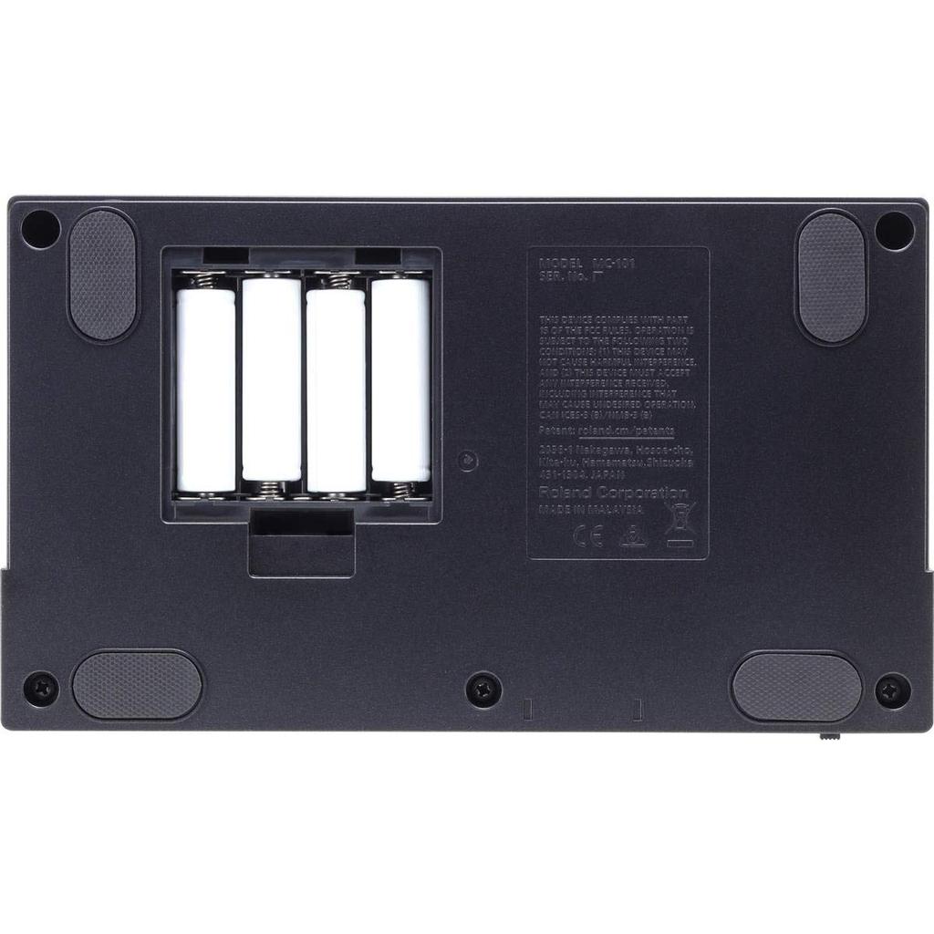 Roland Groovebox Portable Rhythm Machine with Battery USB and Composition MC-101 Power, 4-Track Sequencer, Drum/Bass/Synthesizer, Connection, DTM,