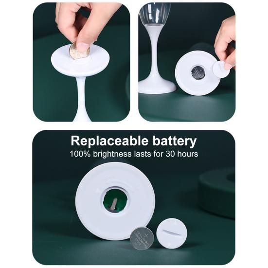 1/6 шт. светодиодная подсветка бокал для вина, шампанского, сувениры для вечеринок, стаканы для кофе, молока, виски