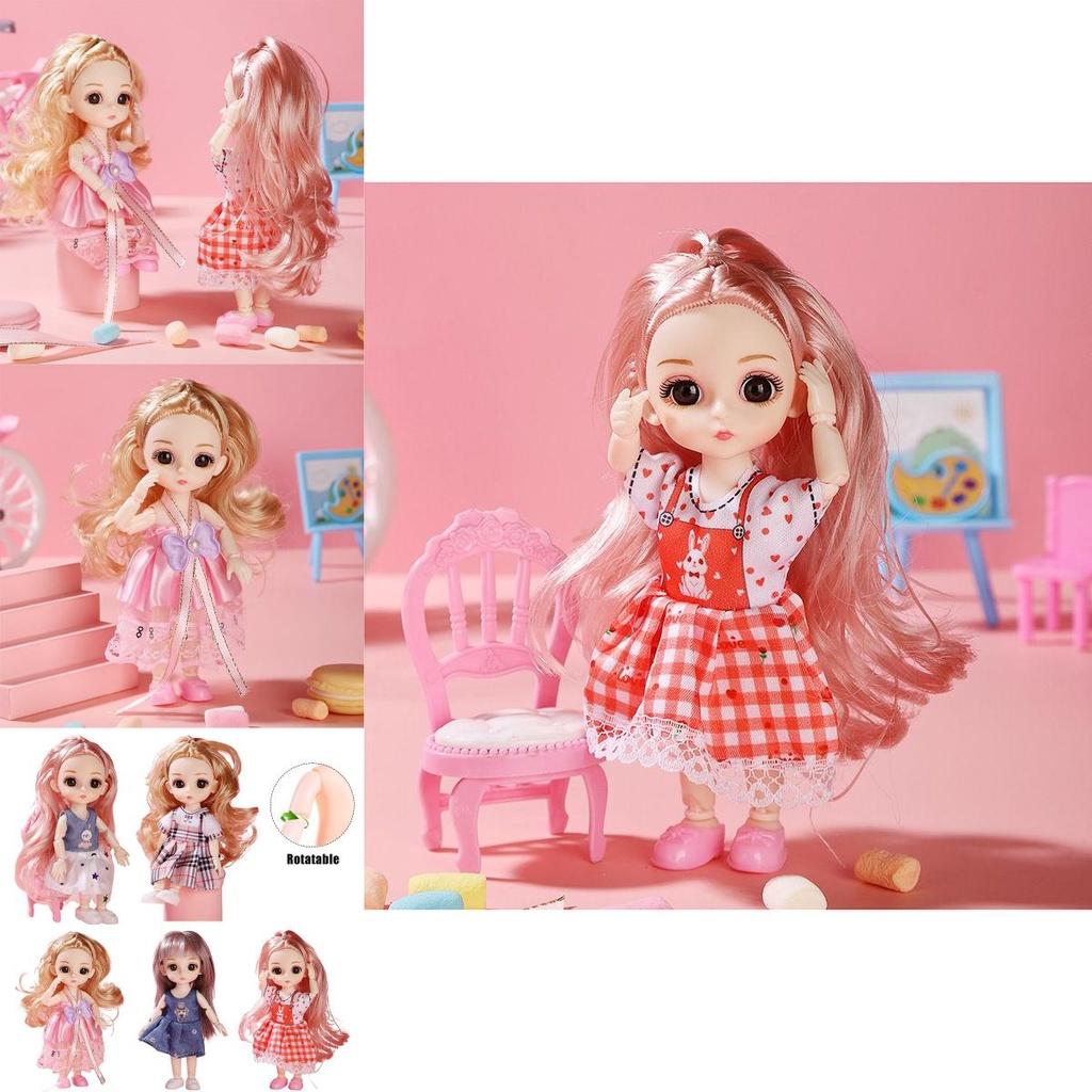 1/12 6,6 дюйма Bjd Куклы-принцессы Милые Подвижные суставы Детский подарок на день рождения