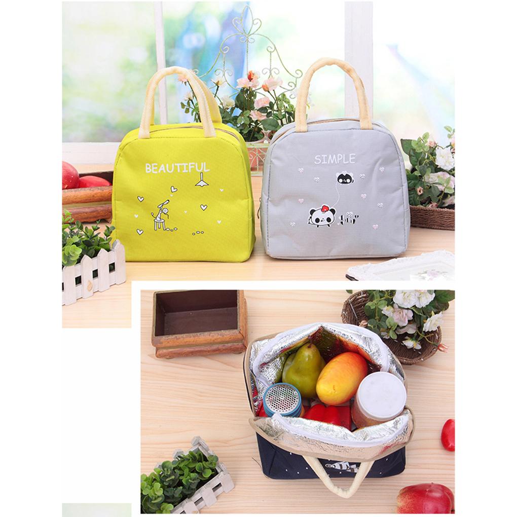 Портативный Изолированный Термо Ланч-бокс Сумка-тоут для переноски Сумка для хранения Дорожный Пикниковый Мешочек