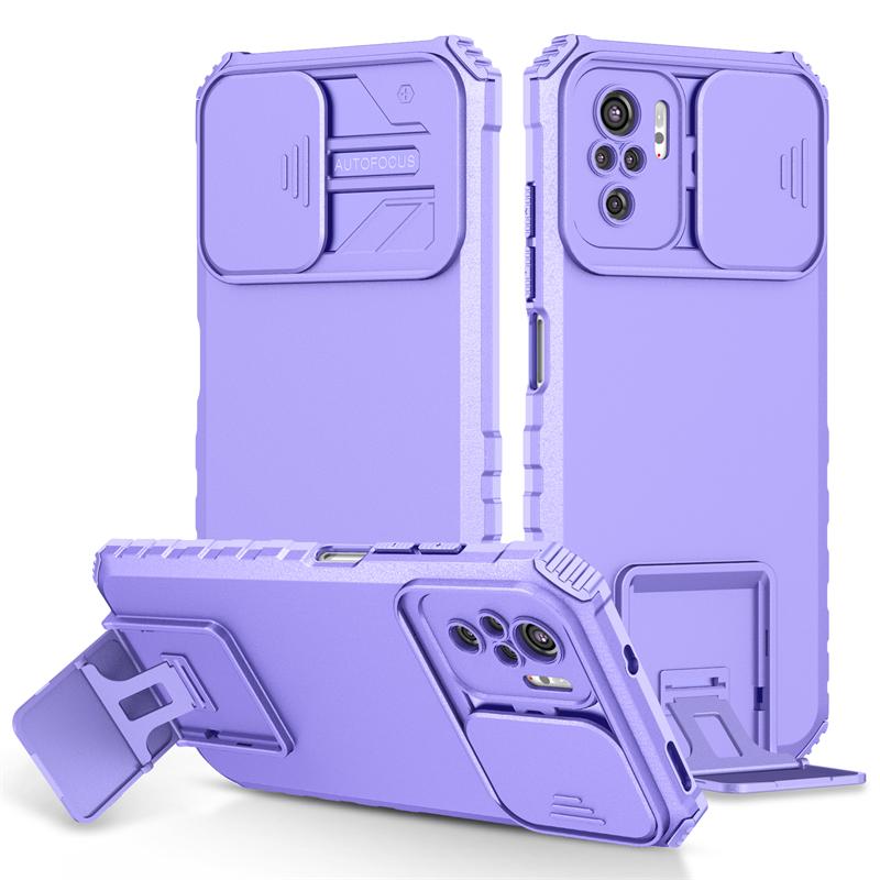 Для Xiaomi Poco M5S чехол Push Pull Camera Protection Phone Case для Poco M5S 4G M5 S M5S 6.43 Stand Противоударный бронированный чехол на заднюю панель