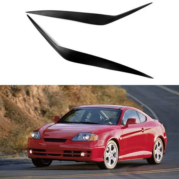 Hyundai Coupe (03-06) Headlight Eyebrow Stickers - 1 Pair Resin Modified