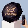 Напечатанный 5? Melbourne StormСложить Мини-зонт 8?Складной ветрозащитный зонт с ребрами для женщин, карманный