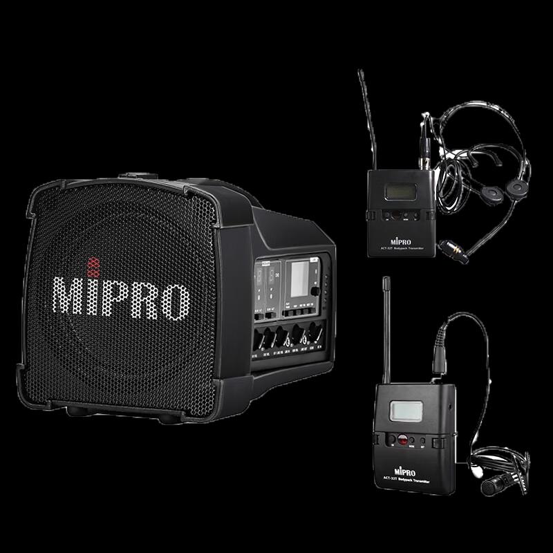MIPRO MA-100DBII Двухканальная портативная беспроводная система громкой связи CN-вилка (адаптер в комплекте)