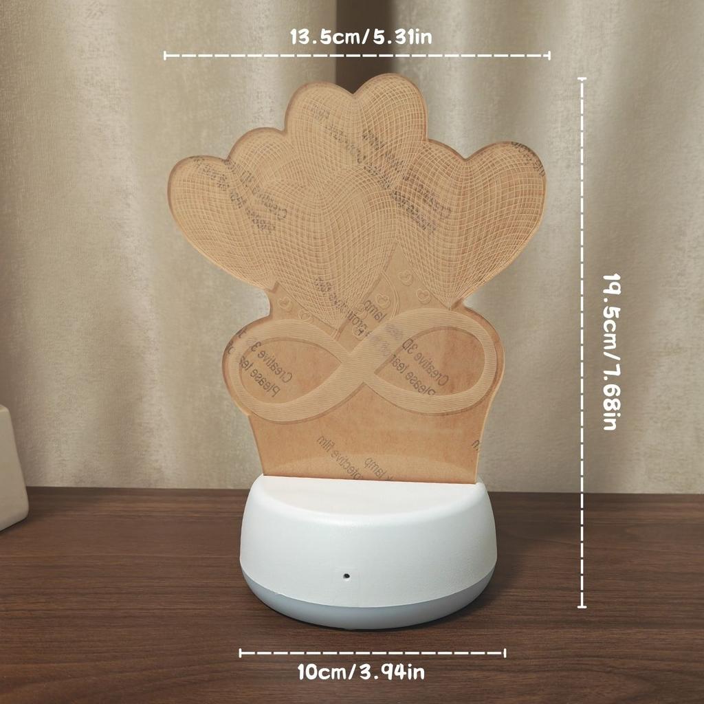 USB 3D ночник украшение спальни рождественское украшение необычное освещение светодиодный комнатный свет подарочный свет