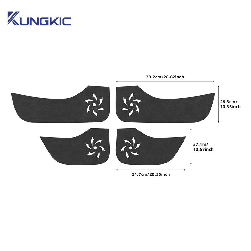 Door Anti-kick Pad Leather Carbon Mat Trim For Leapmotor T03 2024 2025 LHD RHD Car Accessories