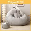 Large Bean Seat Bag Comfortable Lazy Sofa Chair Linen Lounger Couch Gift Tatami