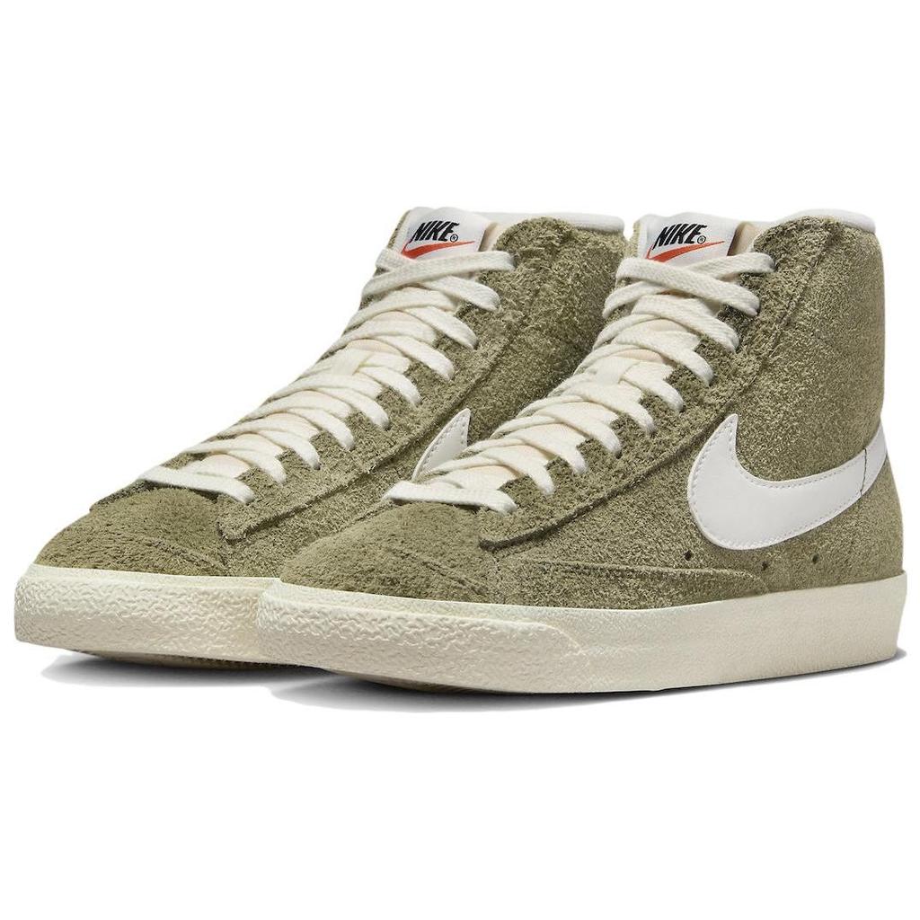 Nike Blazer Mid 77 Vintage Olive Suede Women Sneakers Green Medium-Olive Coconut-Milk DV7006-201