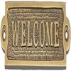 Nautical Antique Brass Welcome Sign