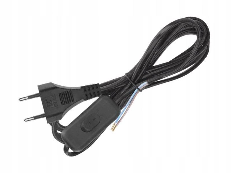 Connecting Cable Emos S09273 Pvc 2X0.75Mm With Switch 3M Cz 1 Pc
