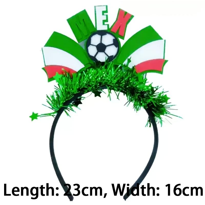 2026 Football Cheer Headband, National Flag Team Support Headwear, Cheerleader Hair Accessories, Game Celebration Decorations