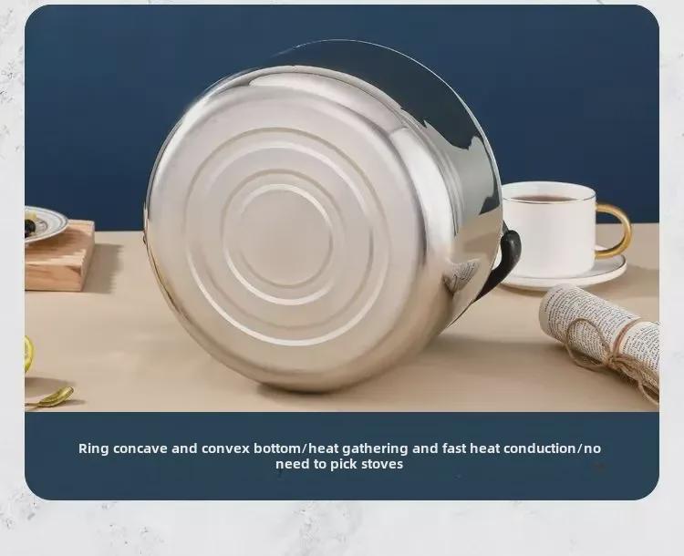 Чайник большой емкости из нержавеющей стали марки 304 для бытового, газового и индукционного приготовления пищи