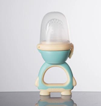 Baby Teether Bottle in Yellow Green for Teething Babies and Toddlers