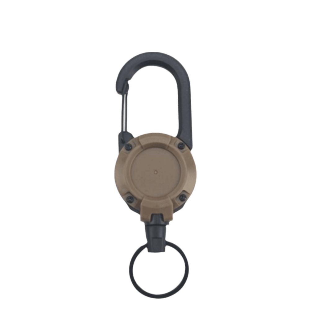 Retractable Design Carabiner Key Ring Strong Steel Retractable Pull Key Ring Key Holder
