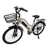 ORLMS City Lady Blue/Black/Grey 500W motor+48V15AH battery 26 * 1.75 inch tires Ximano 7-speed power-off disc brake electric bicycle