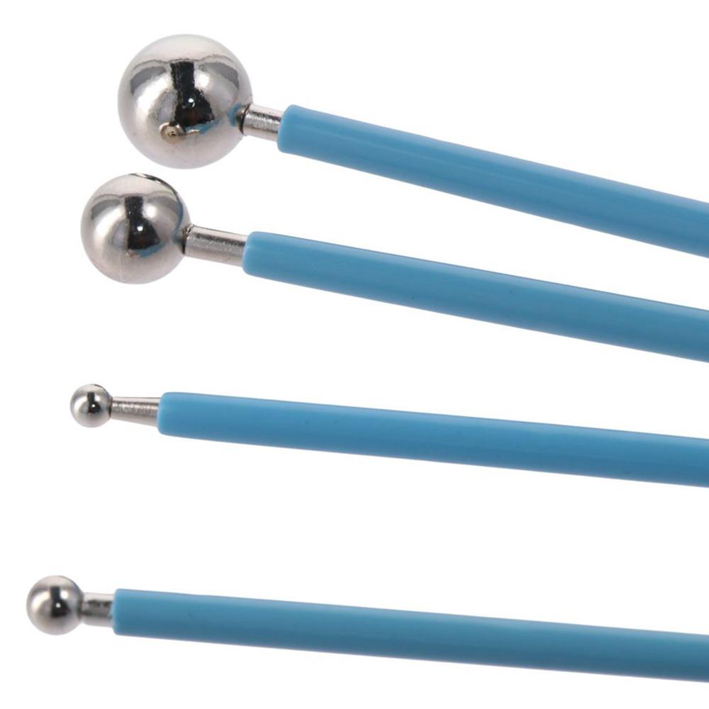 Силиконовые стилусы, двухсторонние металлические шариковые инструменты, самодельные стилусы, керамический инструмент для глины, инструмент для вдавливания