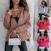 Ladies Spring Autumn Casual Long Sleeve Hooded Zipper Solid Color Cardigan Hoodies Sweatshirt Top