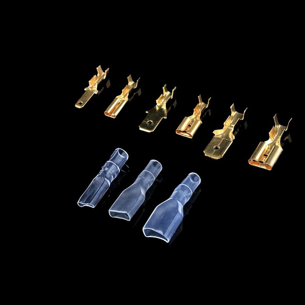 Male Female Cold Pressing Terminals Connector Insert Spade Wire Connectors Plug Spring