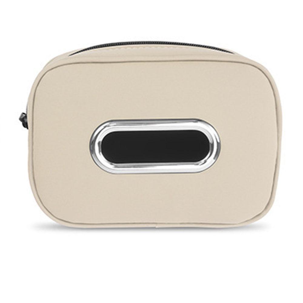 Zipper Car Tissue Box Multifunctional Car Seat Back Organizer Backseat Tissue Case Armrest