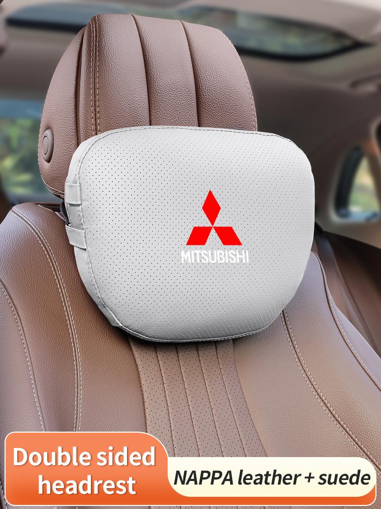 cxlqbm1 For Mitsubishi Outlander Pajero Asx Lancer Evolution X L200 Ralliart Car Headrest Neck Support Lumbar Rest Cushion Neck Pillow