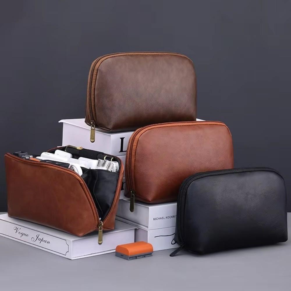 Portable USB Organizer Bag Solid Color Cable Storage Pouch  for Electronic Accessories Storage