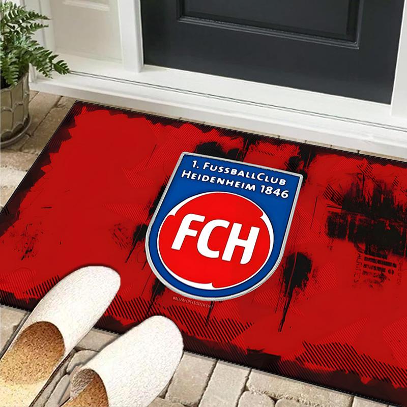 1PC rug Heidenheim Crest Carpet, Chair Rug,Area Rug for Office Bedroom living rooms bedroom, Doormat decor Christmas fan gifts