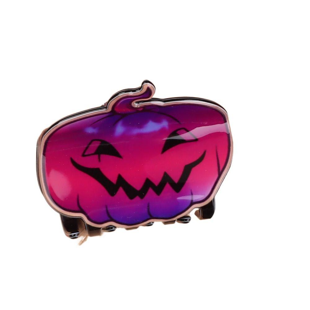 Colourful Ghost Hair Claw PVC Shark Clip Funny Halloween Claw Clip Girls