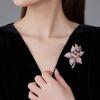 Роскошная цветочная брошь, Высококлассная женская изысканная и индивидуальная брошь для пальто, Нишевый дизайн, брошь в виде букета цветов