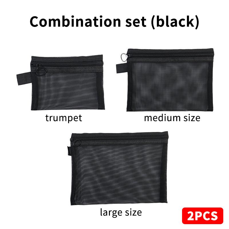 Mini Mesh Hard Disk Card Reader Bags Portable Earphone Data Cable Chargers Storage Bag U Disk Zipper Pouch Travel Organizer