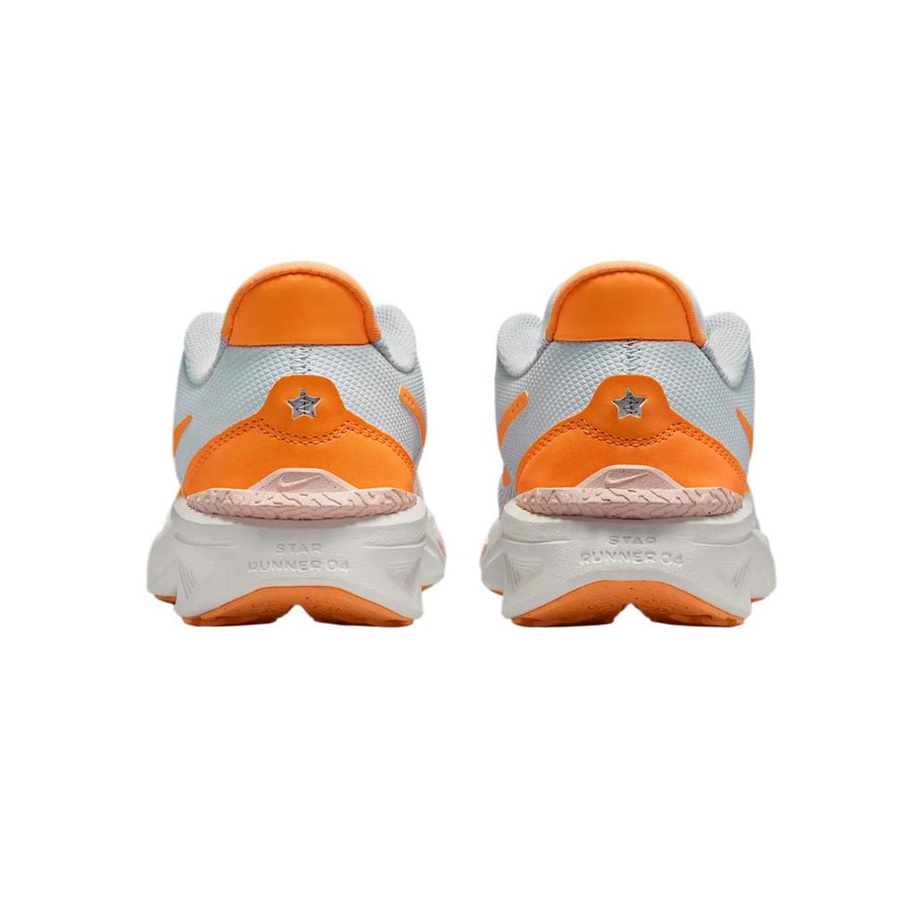 Nike Star Runner 4 Мягкие Удобные Эластичные Повседневные Прочные Кроссовки для Бега Детские Кроссовки Platinum Echo-Pink Summit-White DX7615-008