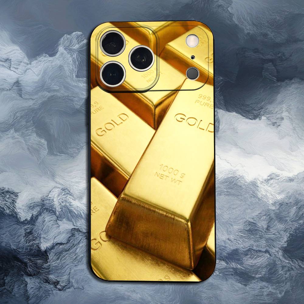 Крутой золотой художественный чехол для iPhone 17, 16, 15, 14, 13, 12, 11 Plus, Pro Max, XS, X, XR, SE, Mini, 8, 7, мягкий силиконовый черный чехол