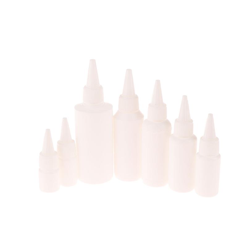 5/10/20/30/50/60/100 мл Белая бутылка с пипеткой-капельницей, с завинчивающейся крышкой, бутылки для жидкости для глаз, чернил, масла, пипетки, пигментов для краски