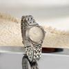 Gold Watch for Woman: Round Sunburst Dial Stainless Steel Strap Light Luxury Wrist Watch