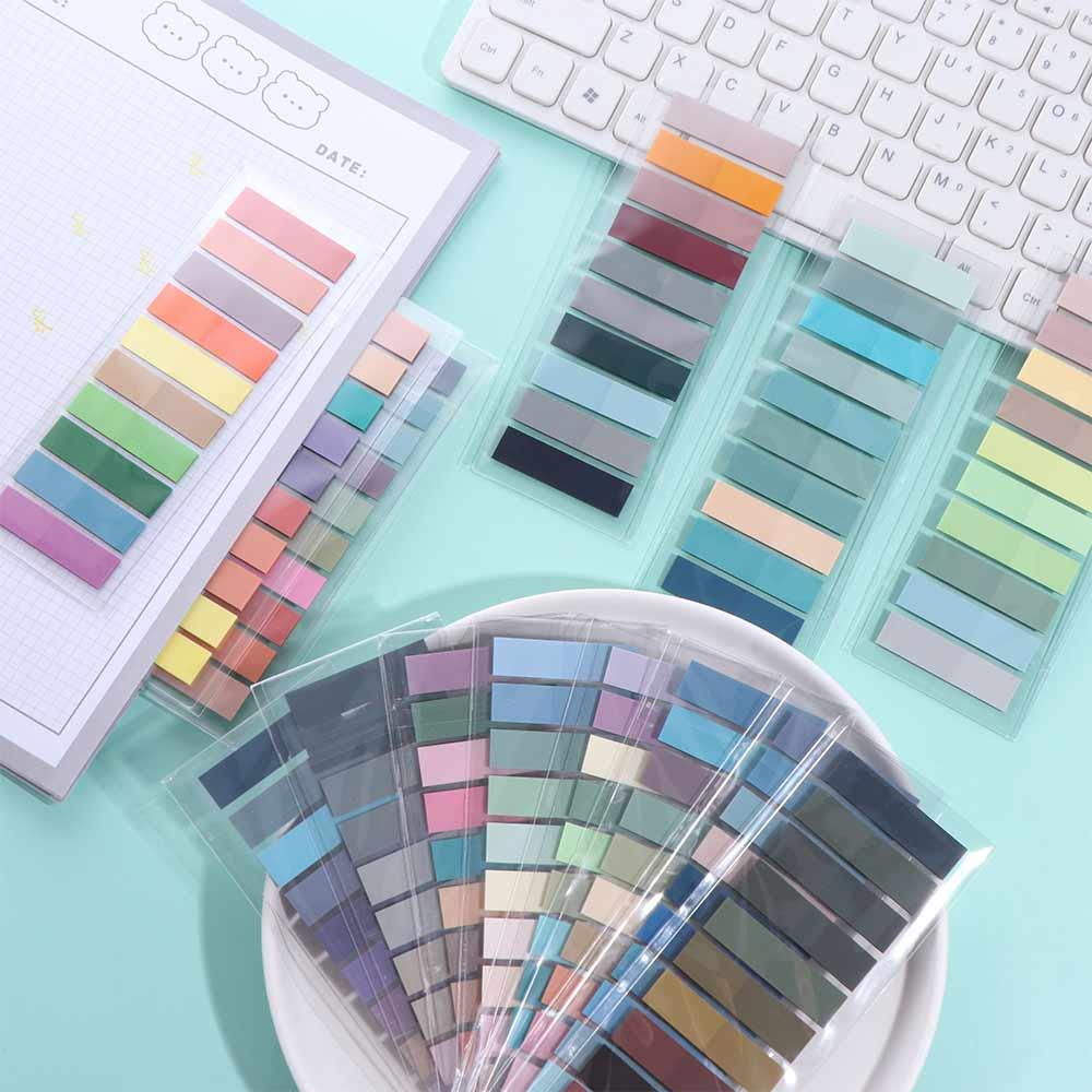 Self Adhesive Index Tabs Set Waterproof Annotation Tabs Label Stickers Office School Supplies