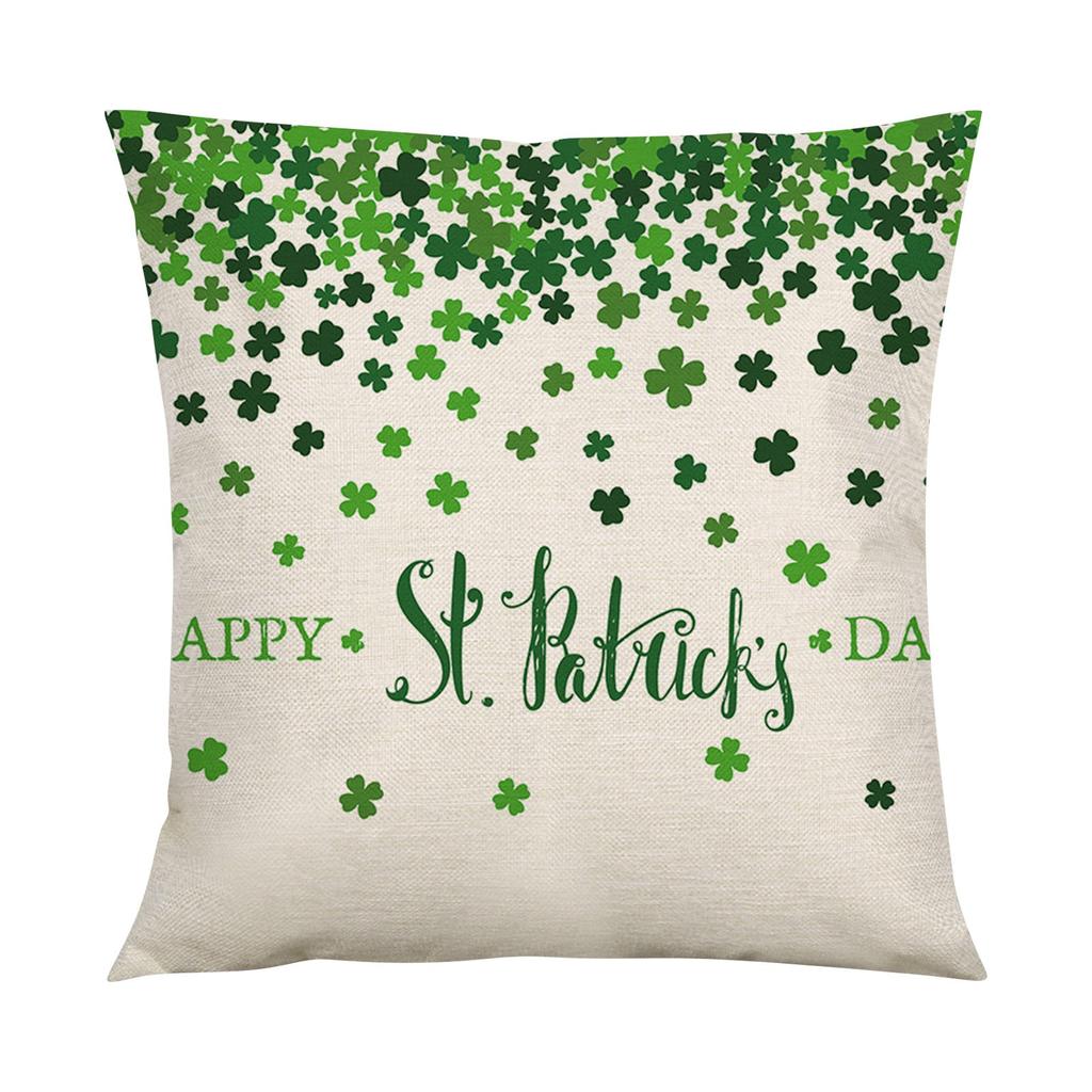 Улица. Наволочка для домашнего декора из хлопка и льна на день Святого Патрика, квадратный диван, домашний декор