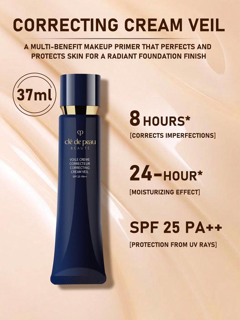 Clé de Peau Beauté Корректирующий крем-вуаль | SPF 25 PA++ | База под макияж и УФ-защита | 37 мл