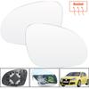 For VW Golf 5 MK5 Jetta Passat B6 2006-2009 Left Right Door Side Heated Wing Mirror Glass LH RH Outside Lens Clear With Plate