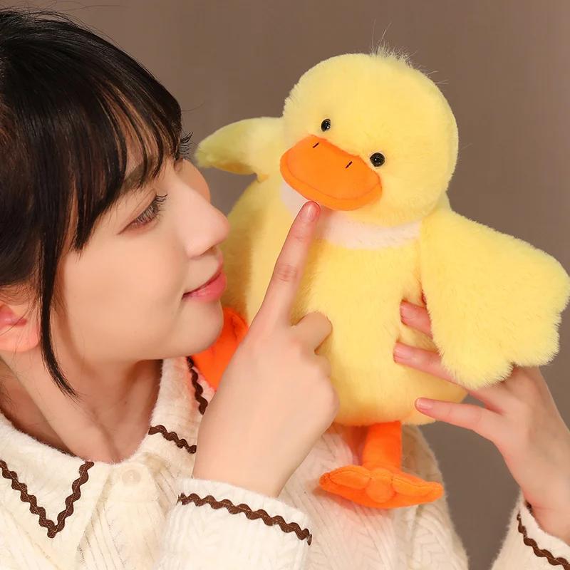 28 см толстая кукла, мягкие игрушки, мультяшная мягкая утка, слон, бегемот, динозавр, куклы, декор, подушка, подарки на день рождения для девочек