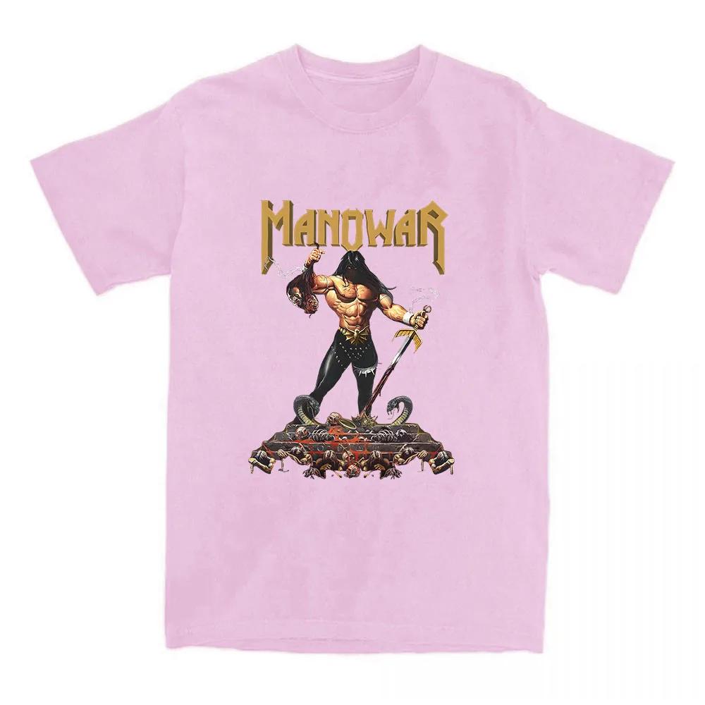 Manowar Футболки с принтом хип-хоп группы Тур The Blood Our Enemies 2025 Футболки с коротким рукавом Женская футболка Женская одежда Графическая футболка