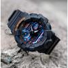 Casio LCD/Pointer Dual Display Series CITY BATTLE Trendy Sports Fingertip Gyro Set Quartz Movement Resin Strap Japanese and Korean GA-700CT-1APRT