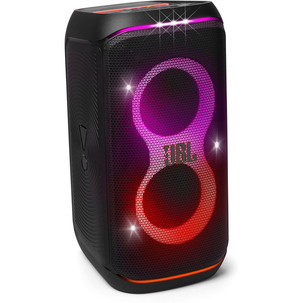 JBL PartyBox Club 120 Bluetooth Speaker, Wireless, 160W Output, IPX4 Water Resistant, Microphone Input, Guitar Input, Black (JBLPBCLUB120JN)