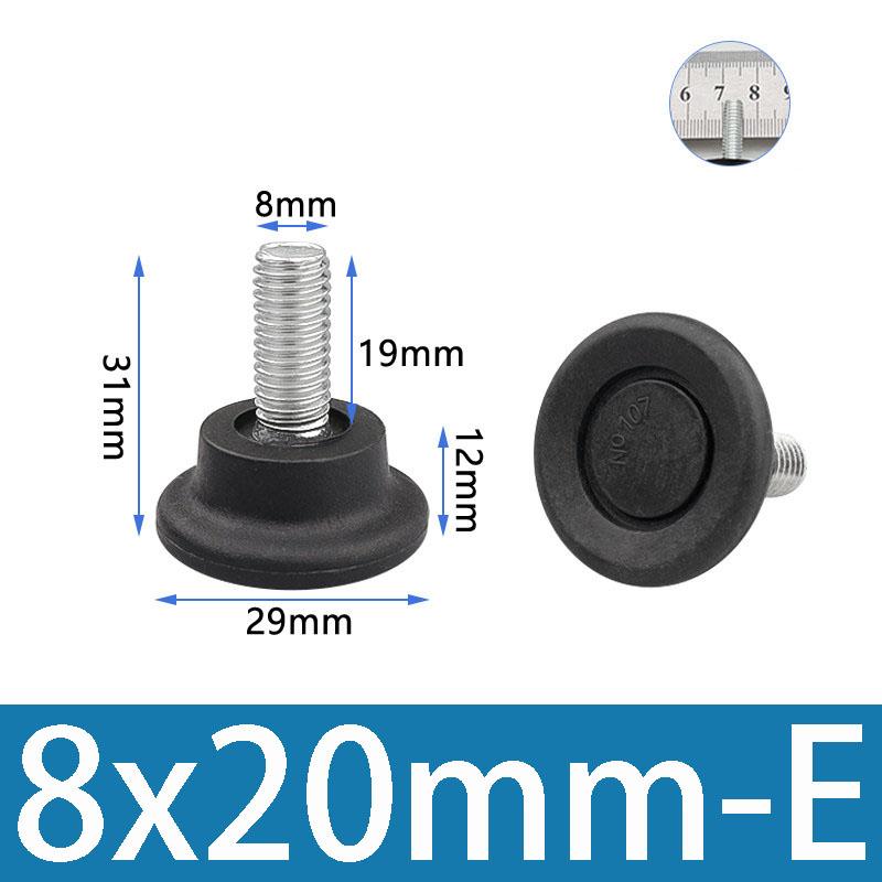 2Pcs Height Adjustable Leveling Chair Leg Feet Furniture Mat Screw-in Base Sofa Bed Cabinet Table Floor Protector M6 M8 M10