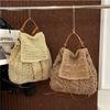 Casual Summer Woven Backpack For Women With Large Capacity And Dual Carrying Options