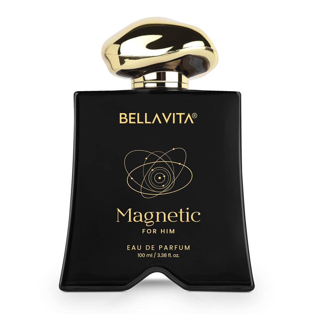Bellavita Mood Collection Magnetic Perfume For Men 100ml Long Lasting Eau De Parfum Floral Woody Vanilla Scent Romantic Evening Fresh Fragrance