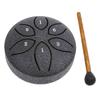 Steel Tongue Drum 3 Inch 6 Notes with Drum Mallet Handpan Drum Rain Drum Instrument for Entertainment Meditation Yoga Zen Gifts
