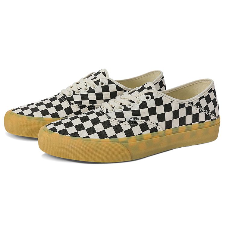 Vans Кроссовки унисекс Authentic SF Checkerboard — черно-белые Marshmallow VN0A4BWT1KP