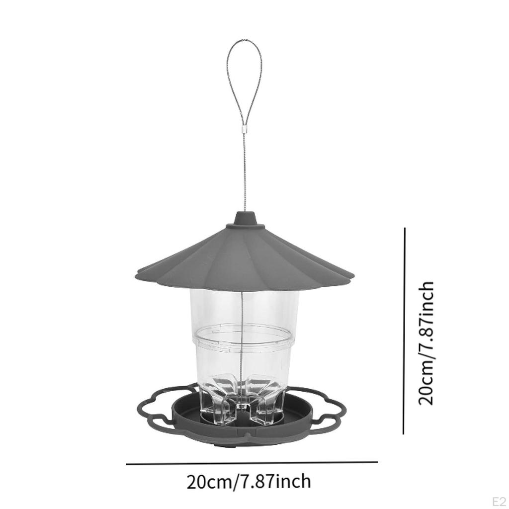 Bird Feeder Feeding Station for Outside Food Dispenser Hummingbirds Terrace