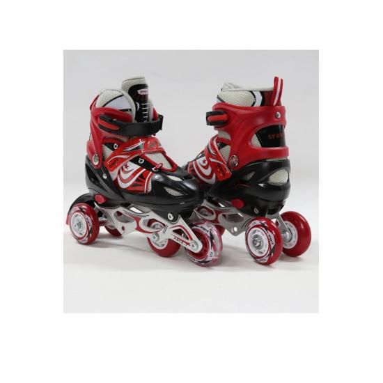 Розовый регулируемый 2 2 освещенный металлический тренировочный шлем для катания на коньках с коленом