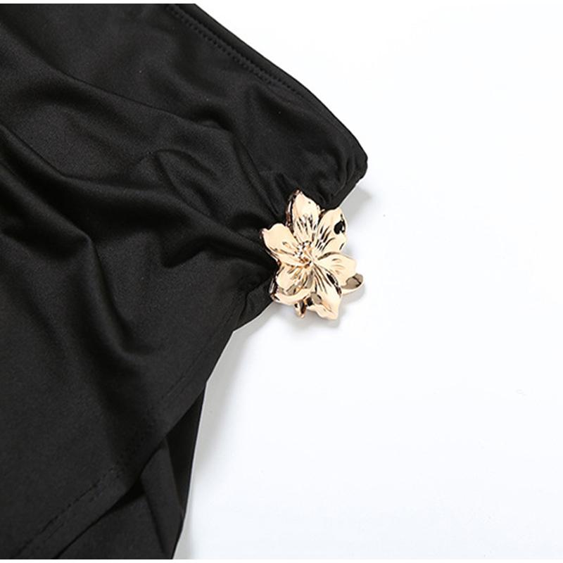 Сексуальные юбки с металлическим халтер-топом, женские костюмы, открытая спина, без рукавов, майка с высокой талией, разрез, миди, юбка, женские наряды