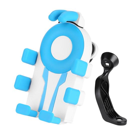 Bicycle Phone Holder Eight-Claw Shock Absorbing Motorcycle Mobile Phone Mount 360-Degree Rotation Anti-slip Universal Bicycle Scooter Cell